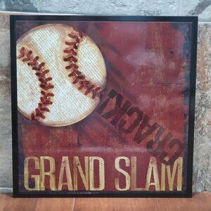 Hobby Lobby Baseball Sports Art Print Wall Hanging Decor